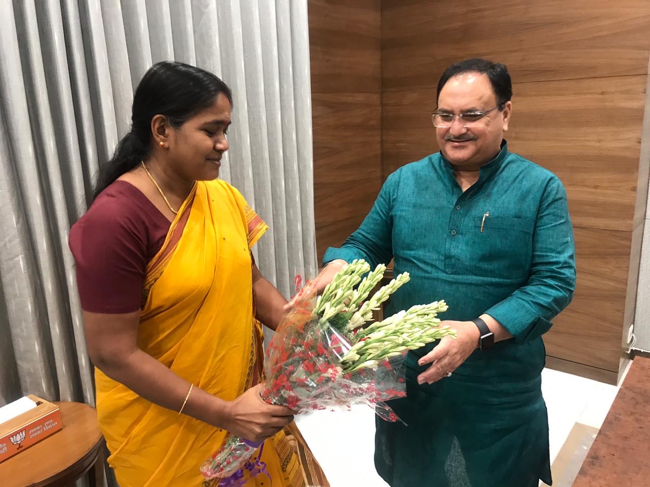 With BJP National President JP Nadda ji